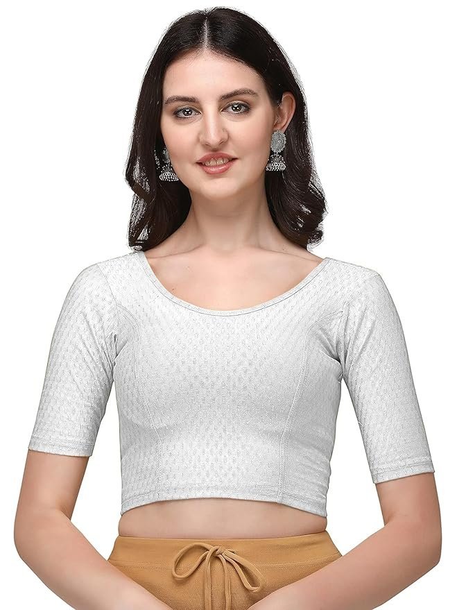 81LXa4EClNL._SY879_ Women's Cotton Half Sleeve Blouse - Image 1