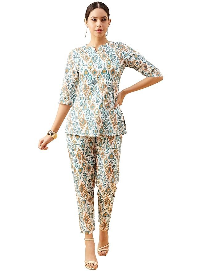 Pure Cotton Cord Set Pant for Women I Cord Sets Tunics for Women Stylish I Co-ord Set for Women Western