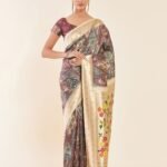 Printed Saree with Tassels