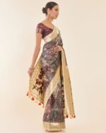 Printed Saree with Tassels - Image 2