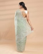 Women Embroidery Traditional Saree - Image 5