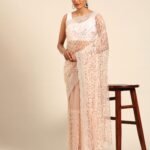 Women Embellished Net Saree